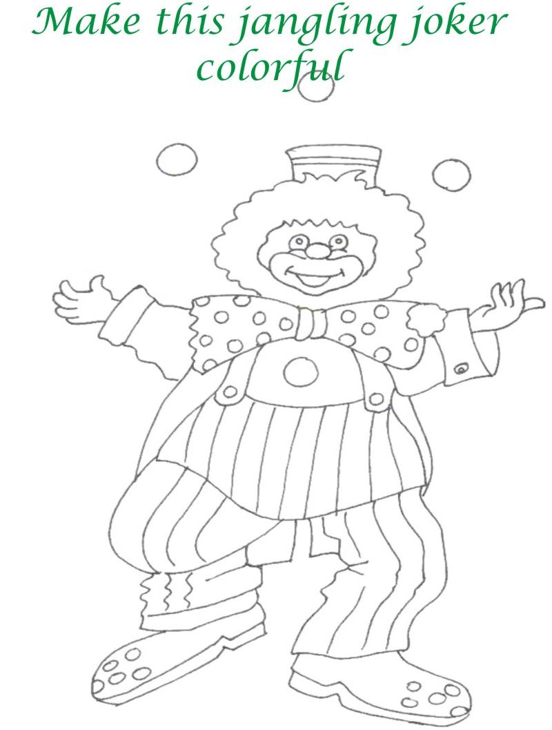 Circus printable coloring page for kids 23
