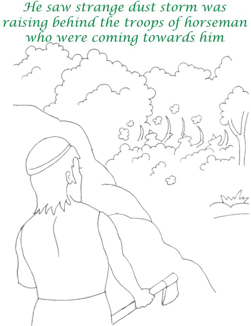 Alibaba story printable coloring page for kids 9