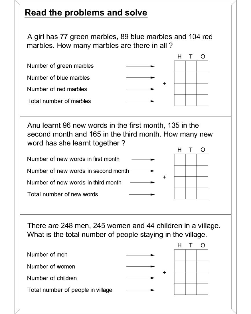 Worksheets First Grade Math Worksheets Word Problems maths word problem worksheets for addition