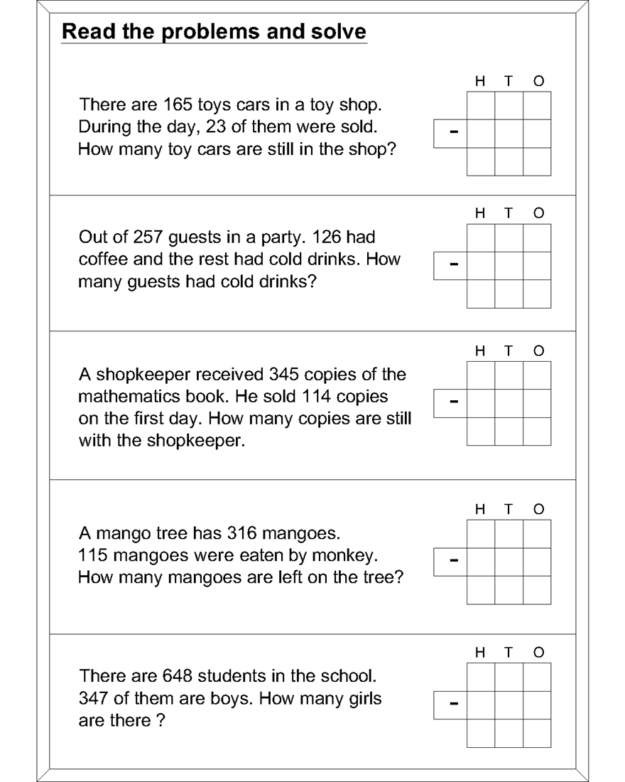 Subtraction Word Problems Worksheets - Subtraction Word Problem Worksheets subtraction word problems worksheets subtraction word problem worksheets