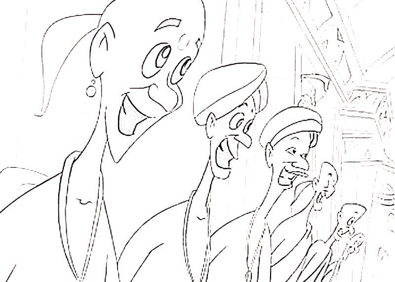 Tenali Raman printable coloring pages for kids 16