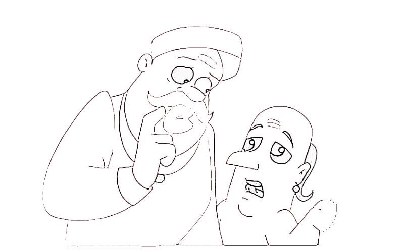 Tenali Raman printable coloring pages for kids 19