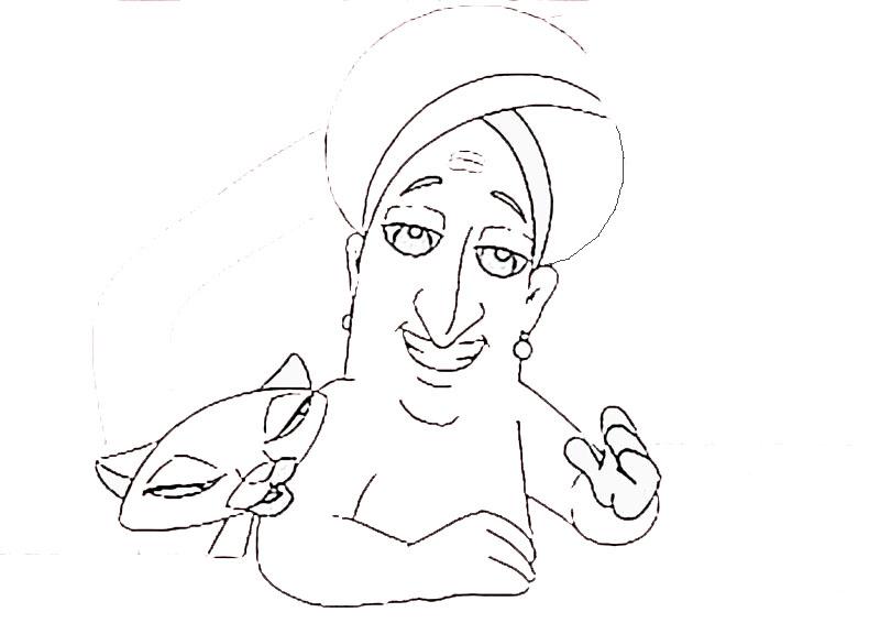 Tenali Raman printable coloring pages for kids 21