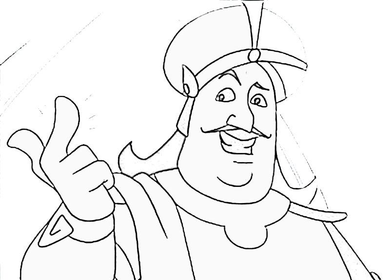 Tenali Raman printable coloring pages for kids