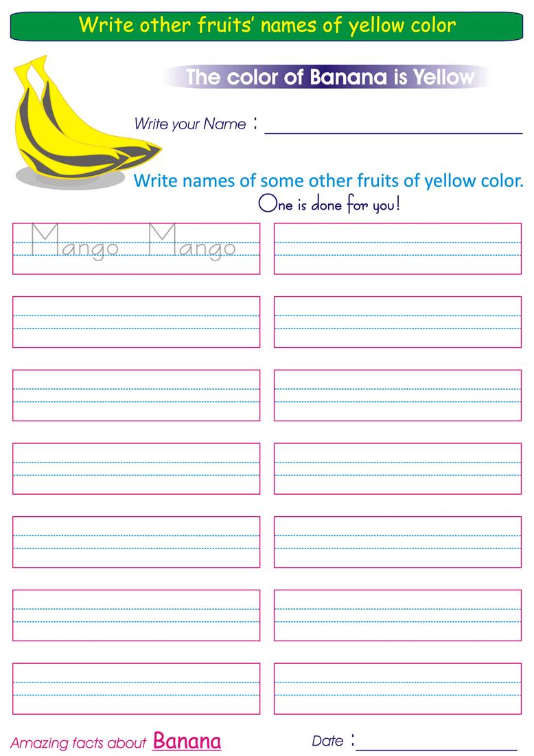Yellow Worksheets