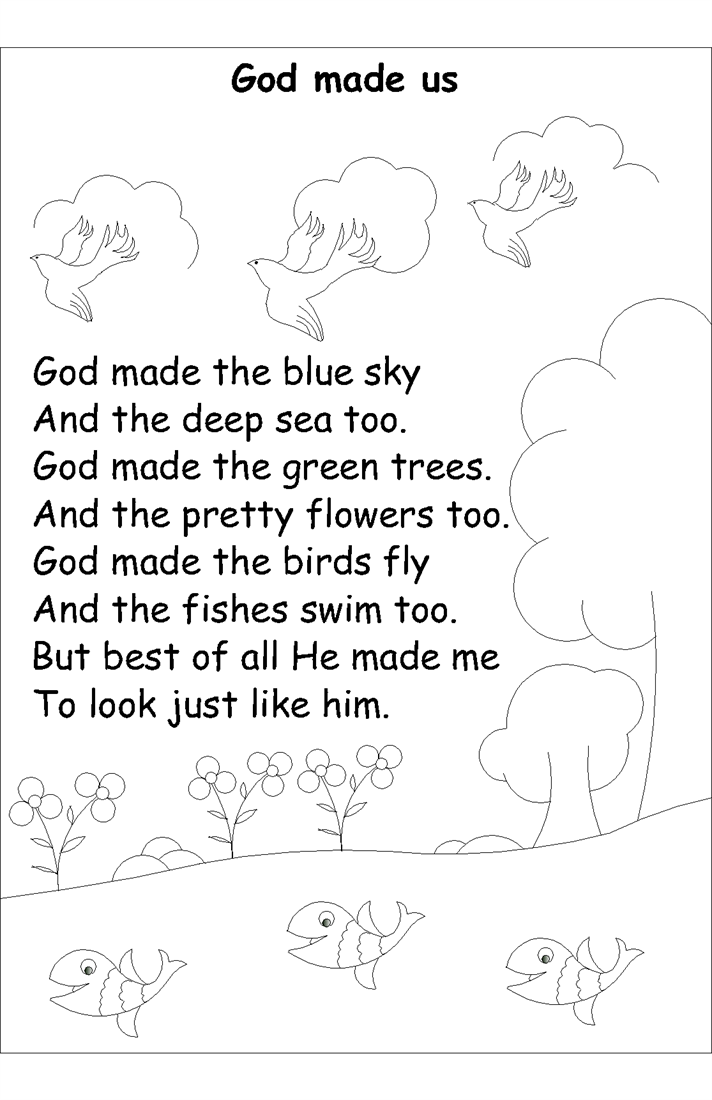 Nursery Rhyme Coloring Pages Pdf : Nursery rhyme coloring pages god made us Nursery Rhyme Coloring Pages Pdf : Nursery rhyme coloring pages god made us
