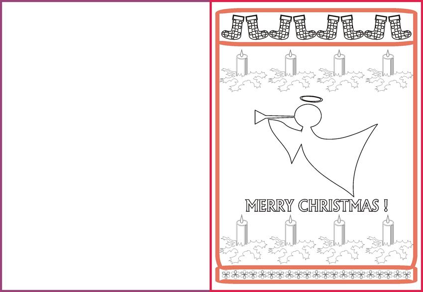christmas greeting coloring pages - photo #40