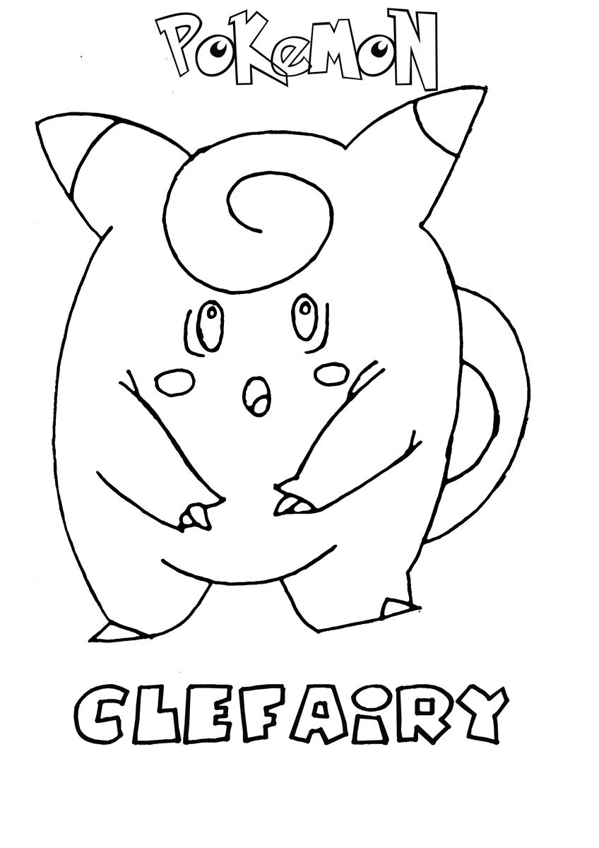 Clefairy pokemon coloring page Clefairy pokemon coloring page