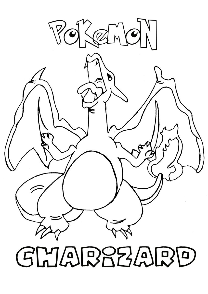 Pokemon Charizard Coloring Pages