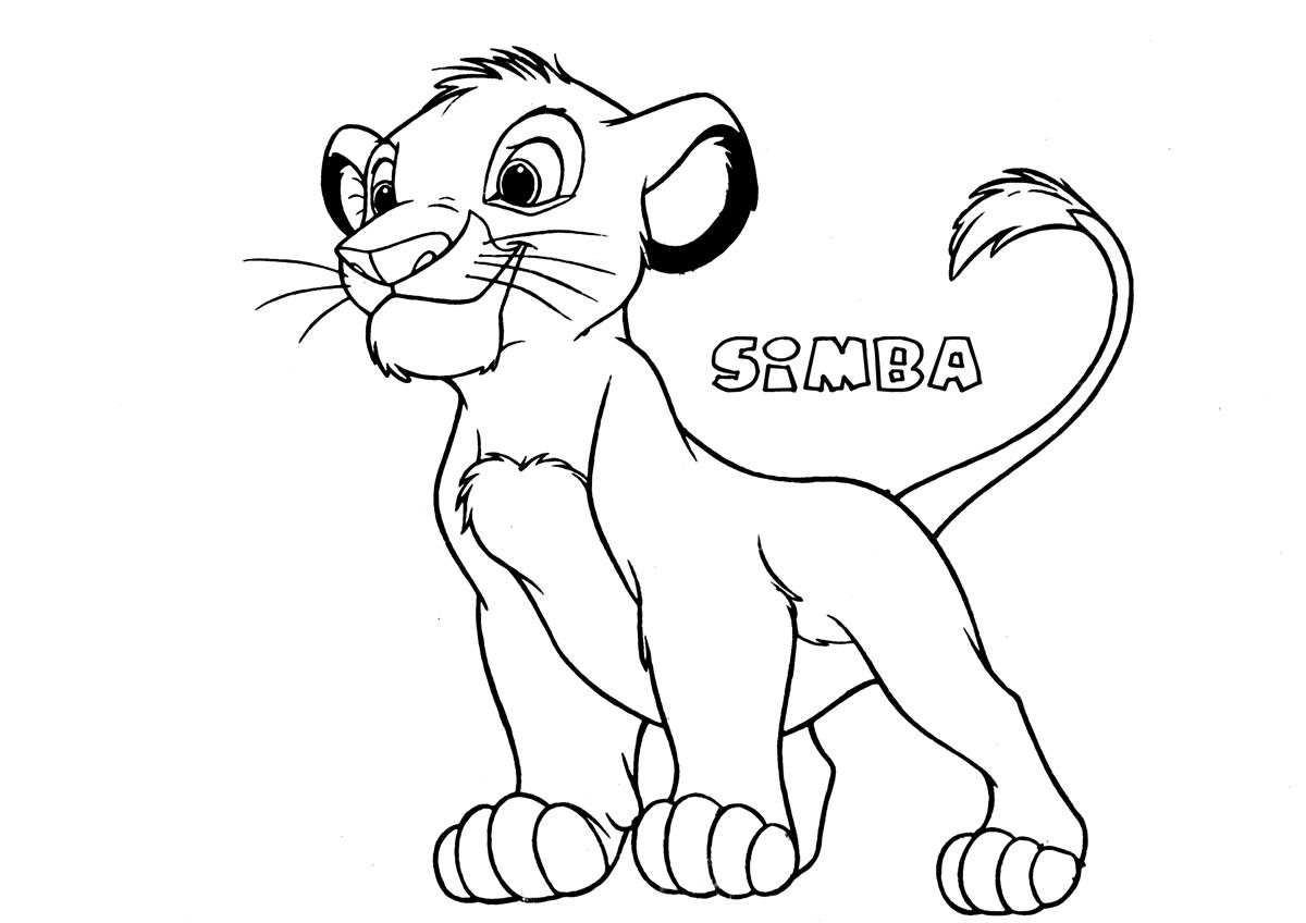 scar and simba coloring pages - photo #28