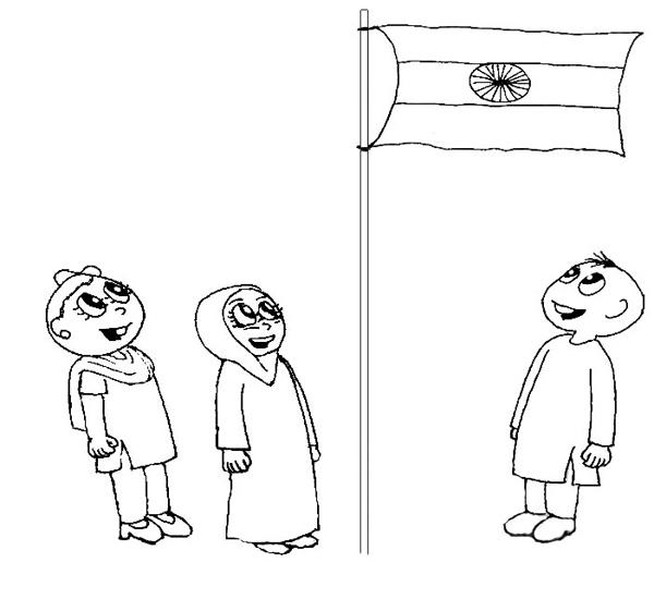 national flag of india for coloring pages - photo #37