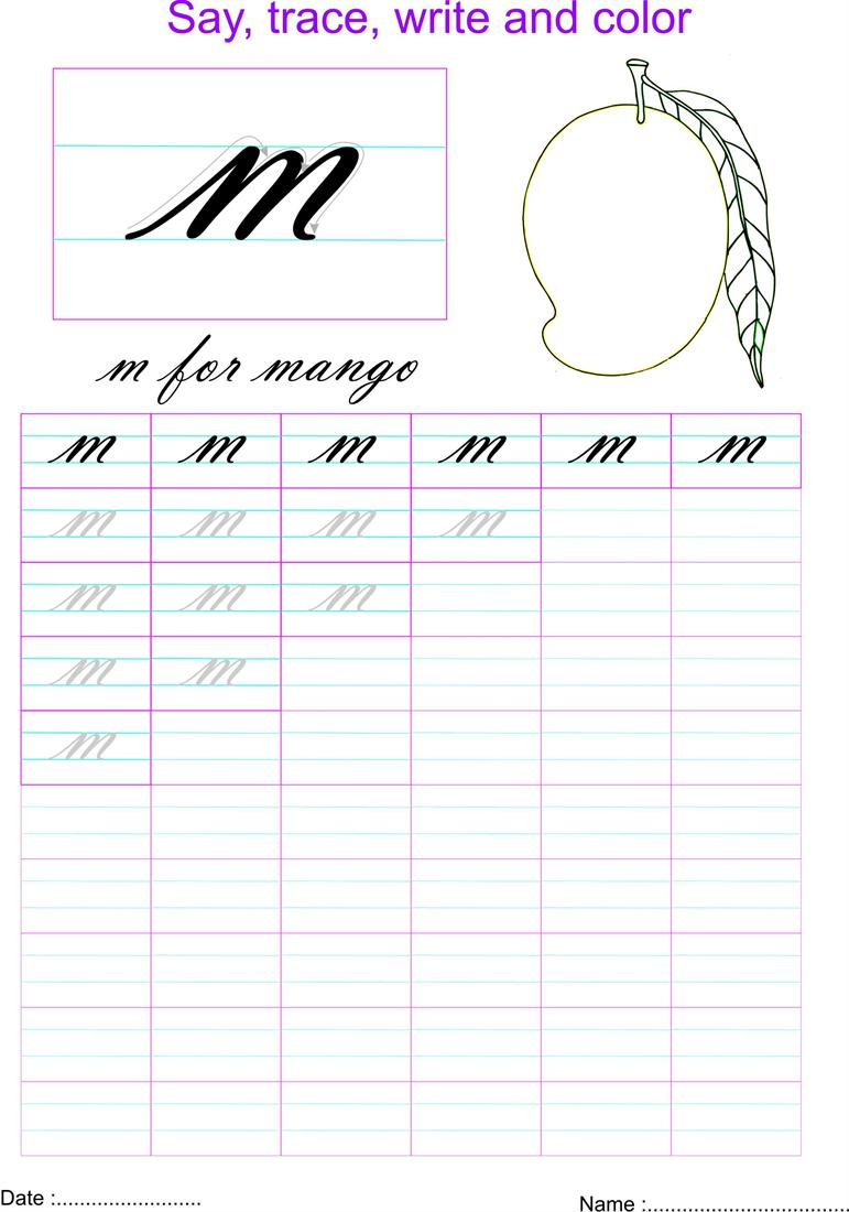 cursive-small-letter-m-worksheet