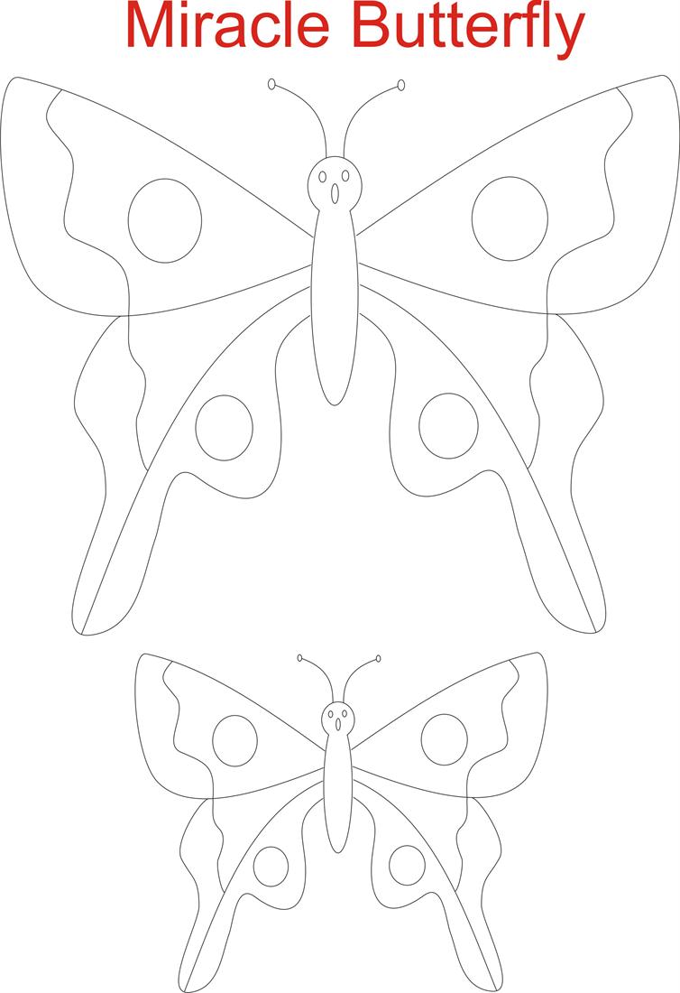 Beautiful butterfly coloring worksheet