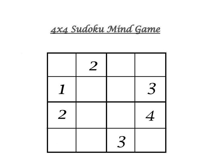 4x4 Sudoku 7 graphic about 4x4 Sudoku Printable identify 4x4 Sudoku 7
