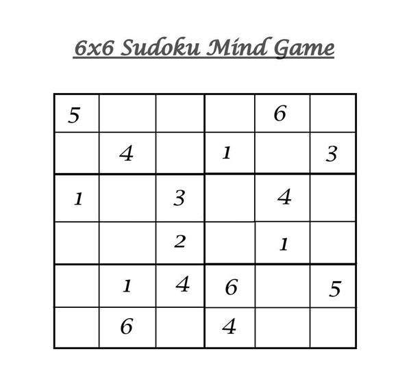 6x6 Sudoku